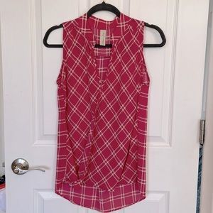 Allison Joy faux wrap sleeveless blouse